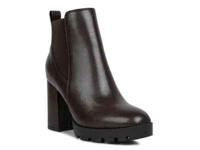 London Rag Bolt Platform Chelsea Boot In Brown