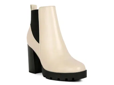 London Rag Bolt Platform Chelsea Boot In Sand