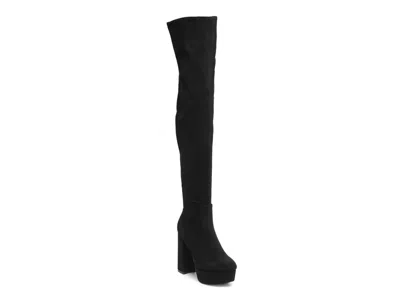 London Rag Bubble Overtheknee Boot In Black