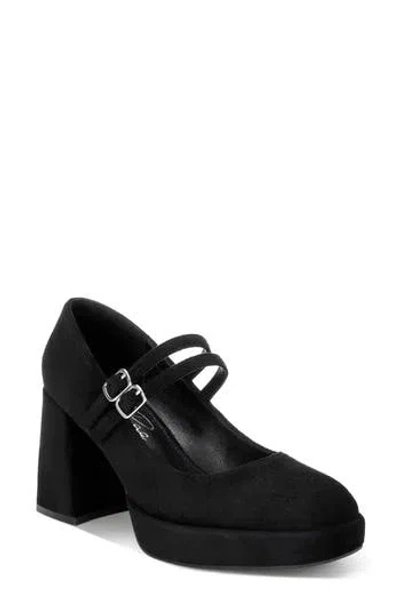 London Rag Cabota Leather Mary Jane Sandal In Black