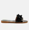 London Rag Caroons Clear Slide Flats In Black