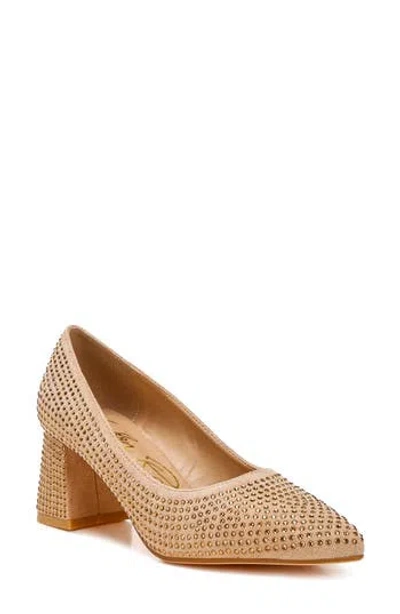 London Rag Caspia Pointed Toe Pump In Beige