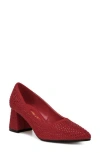 London Rag Caspia Pointed Toe Pump In Red