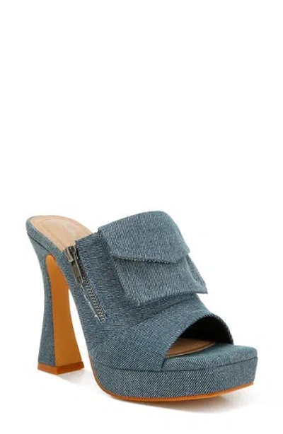 London Rag Celidih Denim Slide Sandal In Blue