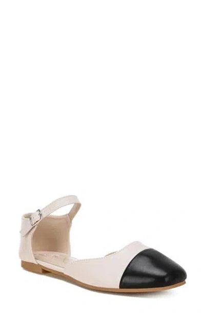 London Rag Clevea Cap Toe Flat In Multi