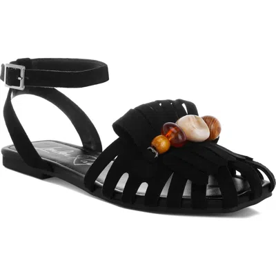 London Rag Corvina Ankle Strap Sandal In Black