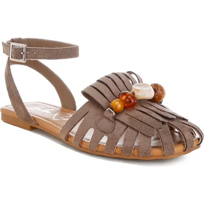 London Rag Corvina Ankle Strap Sandal In Brown
