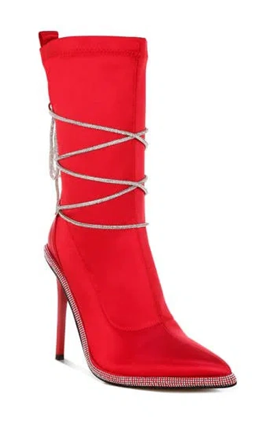 London Rag Dacia Pointed Toe Boot In Animal Print