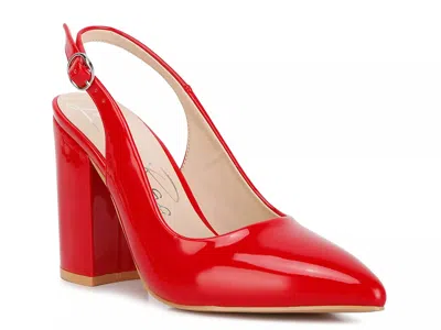 London Rag Dalaney Pump In Red