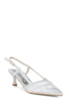 London Rag Daldra Pointed Toe Pump In Silver
