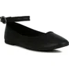 London Rag Danseur Flat In Black