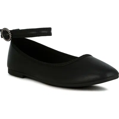 London Rag Danseur Flat In Black