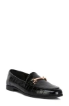 London Rag Deverell Croc Embossed Loafer In Black