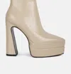 London Rag Dextra High Platform Ankle Boots In Brown