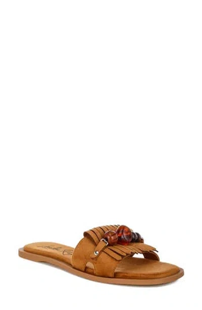 London Rag Dinasa Slide Sandal In Brown