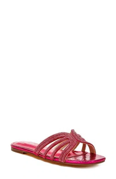 London Rag Dindy Embellished Slide Sandal In Pink