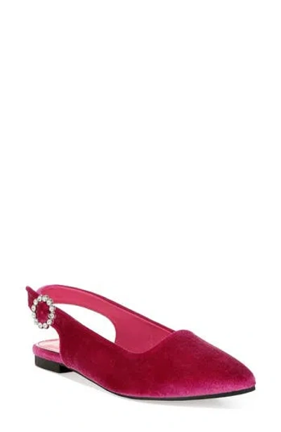 London Rag Dolan Slingback Flat In Fuchsia