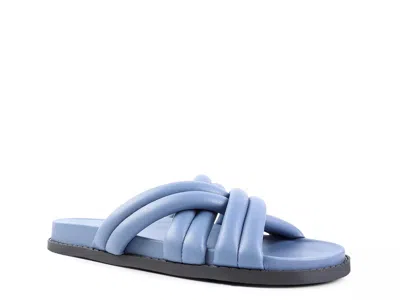 London Rag Dusk Dust Slide Sandal In Blue