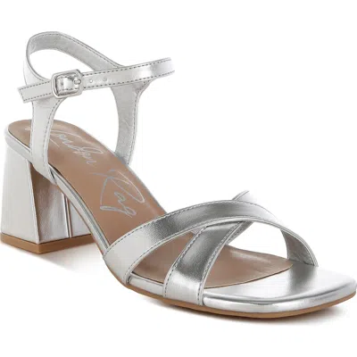 London Rag Edessa Sandal In Silver