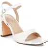 London Rag Elana Block Heel Sandal In White