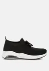 London Rag Elizha Stud Embellished Lace Up Sneakers In Black