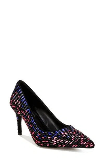 London Rag Elodie Mirrored Jewel Pump In Blue