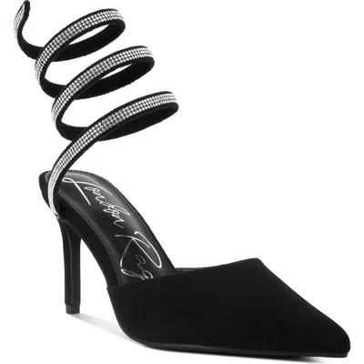 London Rag Elvira Rhinestone Pump In Black