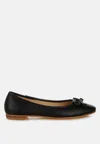 London Rag Enchanted Faux Leather Casual Ballerinas In Black
