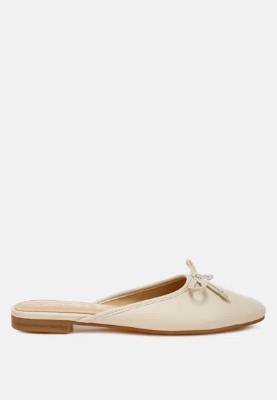LONDON RAG ERAS BOW SLIP-ON FLAT MULES