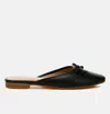 London Rag Eras Bow Slip-on Flat Mules In Black