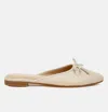 London Rag Eras Bow Slip-on Flat Mules In Beige