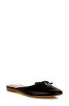 London Rag Eras Bow Slip-on Flat Mules In Animal Print