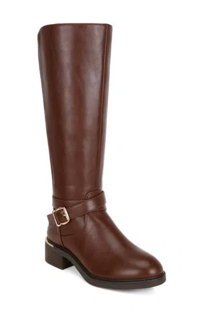London Rag Euphemia Leather Knee High Boot In Yellow