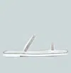 London Rag Fenta Diamante Detail Jelly Flats In White