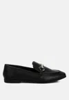 London Rag Finola Horsebit Embellished Loafers In Black