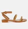 London Rag Flippity Studded Ankle Strap Flat Sandals In Multi