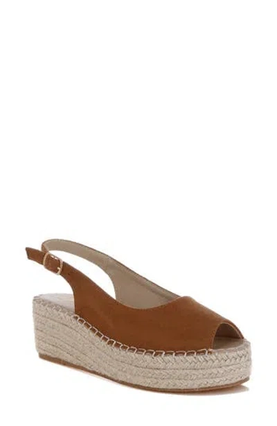 London Rag Georna Platform Wedge Espadrille Sandal In Brown