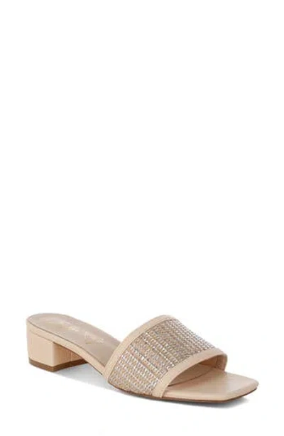 London Rag Gisella Raffia Slide Sandal In Neutral