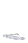 London Rag Golightly Rhinestone Flip Flop In White