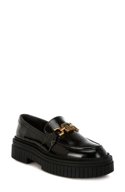 London Rag Grosbeak Chunky Sole Loafer In Black