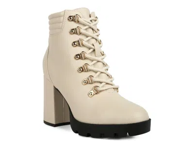 London Rag Hamiltons Platform Bootie In White