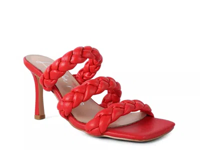 London Rag High Bae Sandal In Red