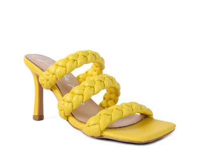 London Rag High Bae Sandal In Yellow