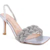 London Rag High Society Diamante Slingback Sandal In Silver
