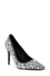 London Rag Iceout Crystal Embellished Pump In Black