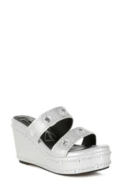London Rag Iki Diki Wedge Sandal In Multi