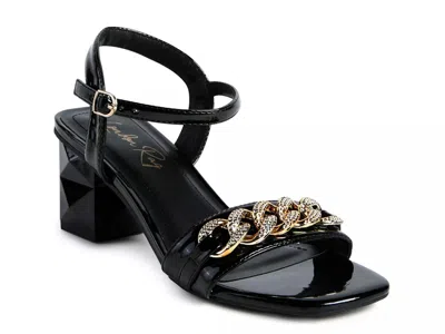 London Rag Illusion Sandal In Black
