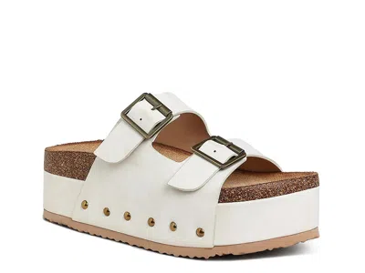 London Rag Impala Platform Sandal In White