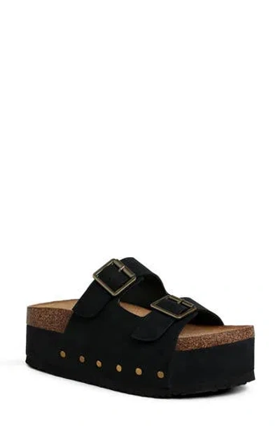 London Rag Impala Stud Platform Sandal In Black