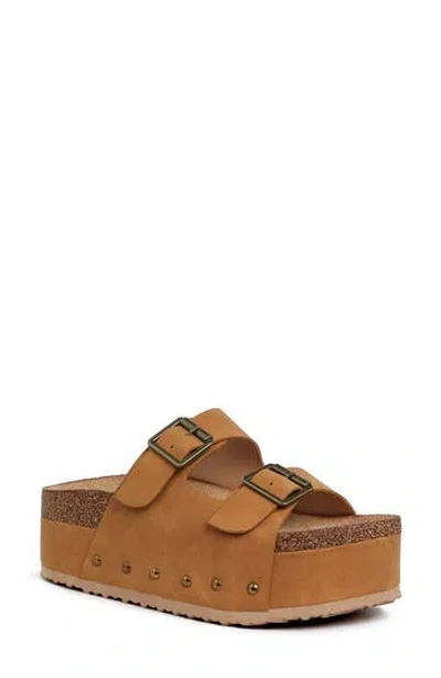 London Rag Impala Stud Platform Sandal In Tan